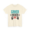 Gamer Never Die T‑Shirt — Retro Controller Gaming Tee