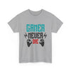 Gamer Never Die T‑Shirt — Retro Controller Gaming Tee
