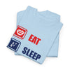 Eat Sleep Game Repeat T-Shirt — Gamer Graphic Tee