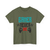 Gamer Never Die T‑Shirt — Retro Controller Gaming Tee