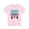 Gamer Never Die T‑Shirt — Retro Controller Gaming Tee